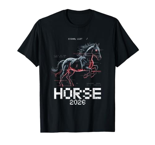 Futuristic Chinese New Year - Year of The Horse 2026 T-Shirt