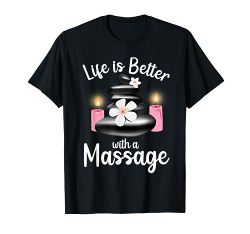 Best Massage Therapist Design For Men Women Massage Therapy T-Shi...