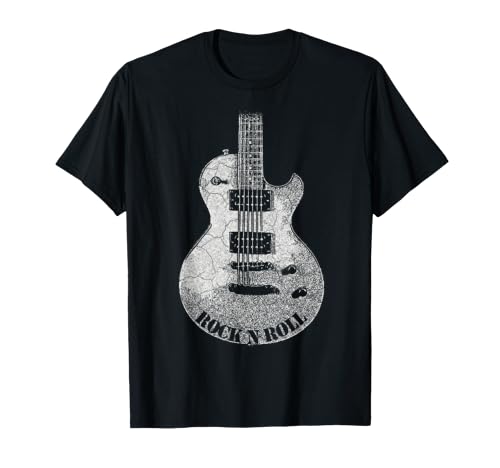 Guitarra Rock and Roll Vintage Rock Music Camiseta