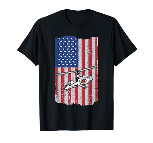 Gyrocopter USA Flag Gyroplane Autogyro Gyrocopter T-Shirt
