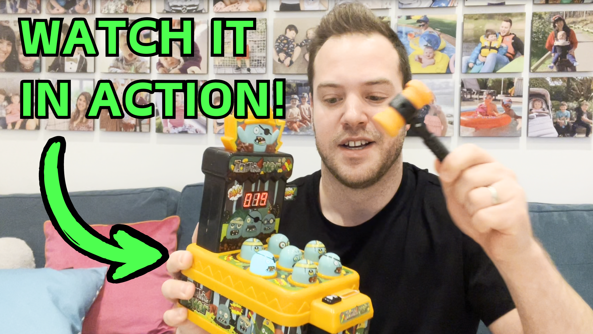 Watch Watch The Zombie Whack Game Mole in Action! on Amazon Live