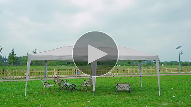 Calturben 3m x 6m タープライトグレー Amazon | Caliturben ワンタッチ タープテント 3m×6mUVカット 6
