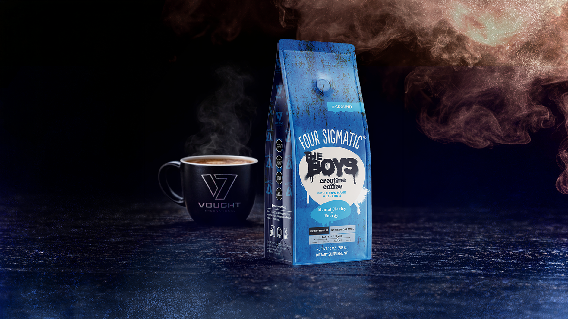 Four Sigmatic Boost Mushroom Cacao | Organic Instant Cacao with Cordyceps & Ginger | Supports Stamina & Energy | Drink it or Bake with it | 10 Packets