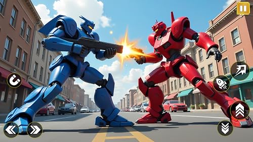 Jeux de survie et missions secrètes dans Rope Fighter City - Jeux de combat et de transformation de super robots – vue 3