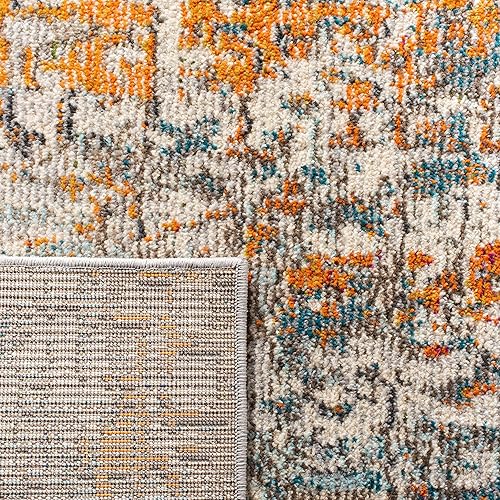 Miniatura 7 de SAFAVIEH Colección Madison MAD460F - Alfombra con diseño abstracto moderno, no desprende pelusa, de fácil cuidado, para zonas de alto tráfico, gris