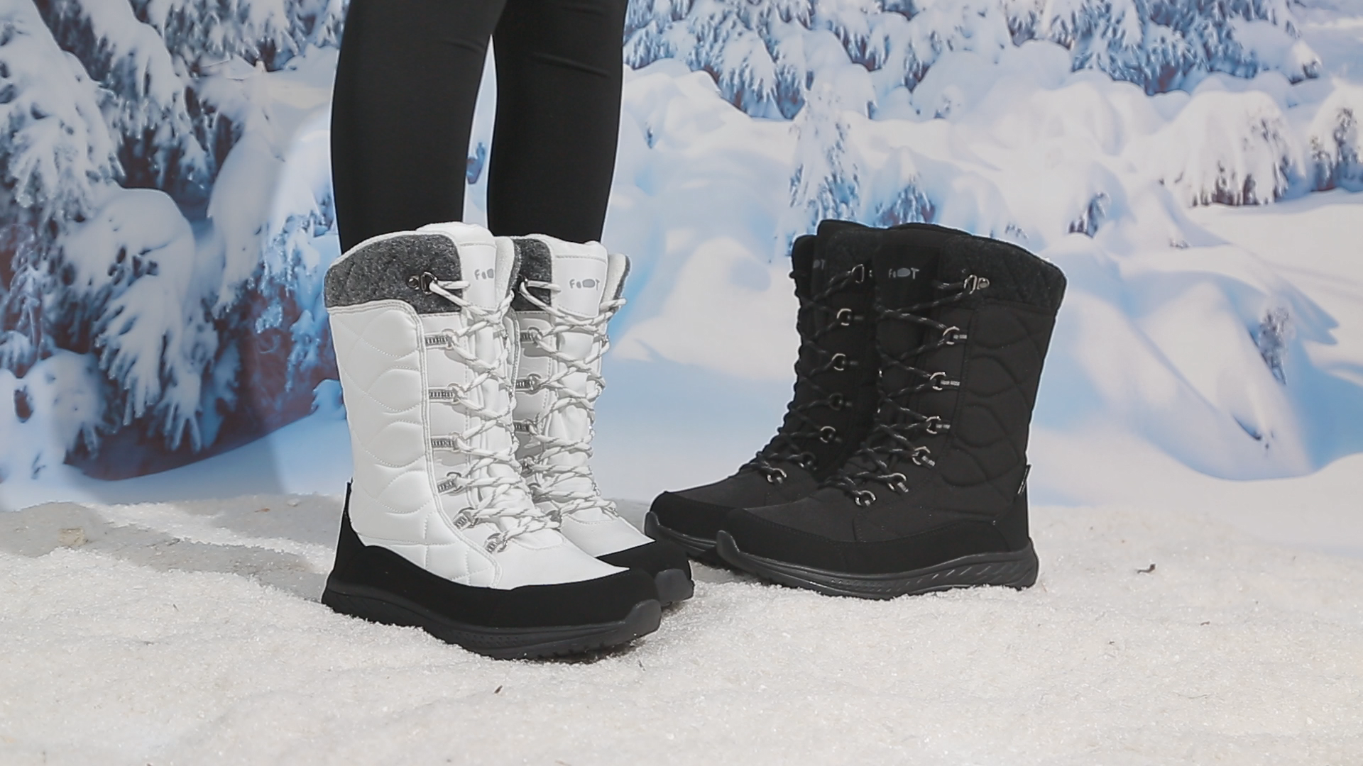 Produktbild von Schneestiefel Herren Winter War Gefüttert Winterschuhe Regenstiefel