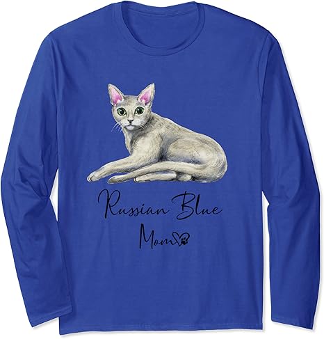 Amazon Co Jp ロシアンブルーママかわいい猫母子猫の女の子ギフト Russian Blue Cat Mom 長袖tシャツ ファッション Amazon Co Jp ロシアンブルーママかわいい猫母子猫の女の子ギフト Russian Blue Cat Mom 長袖tシャツ ファッション