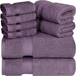violet bath towels