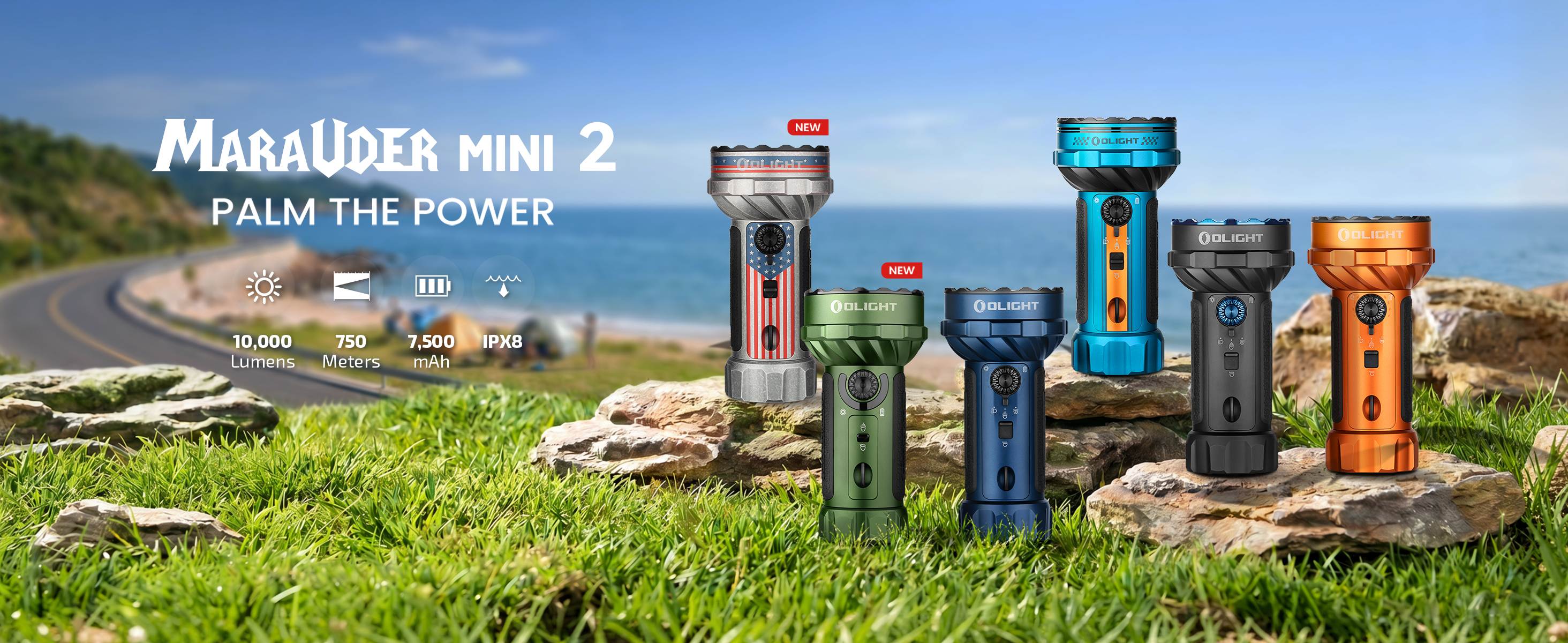 OLIGHT Marauder Mini 2 Bright Flashlight 10,000 Lumen with 750