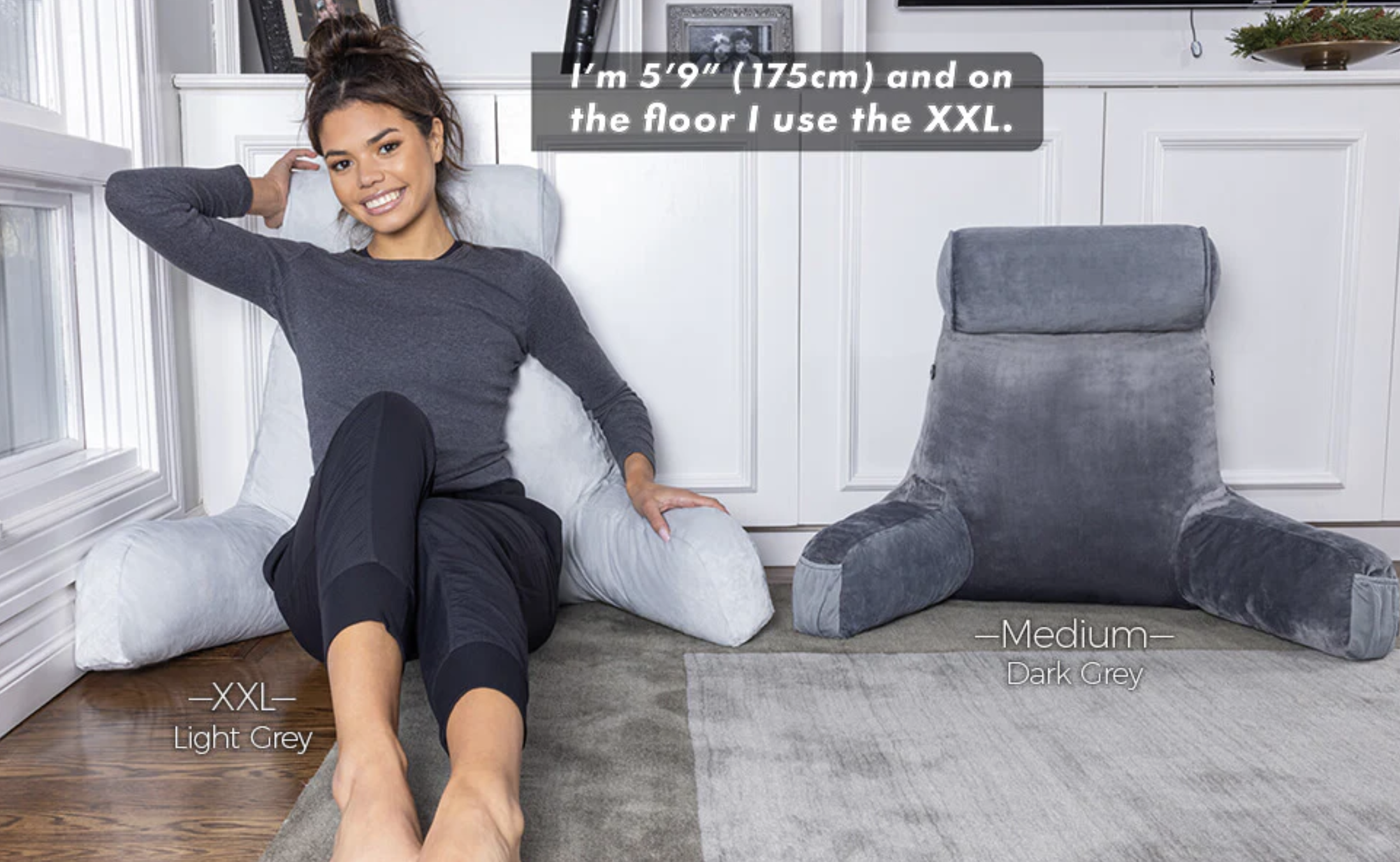 Watch All Sizes Husband Pillows, Reading Pillow with Arms Bed Rest