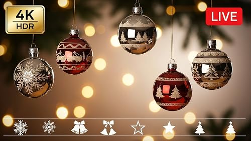 Christmas Ornaments 4K – Holiday Festive Ambience Fire TV – vue 9
