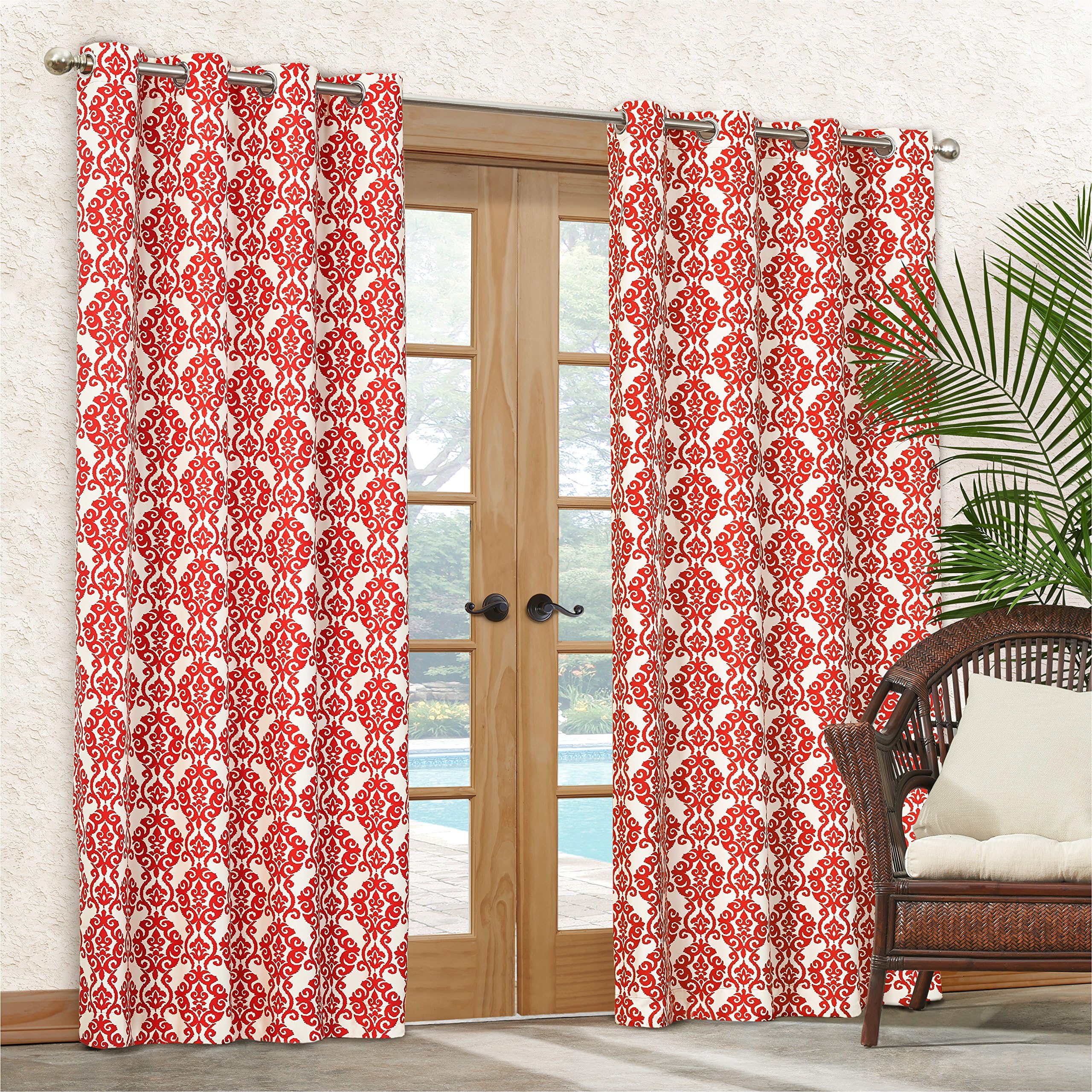 Waverly Sun-n-Shade Luminary Indoor/Outdoor Panel, 52 by 95", Peach