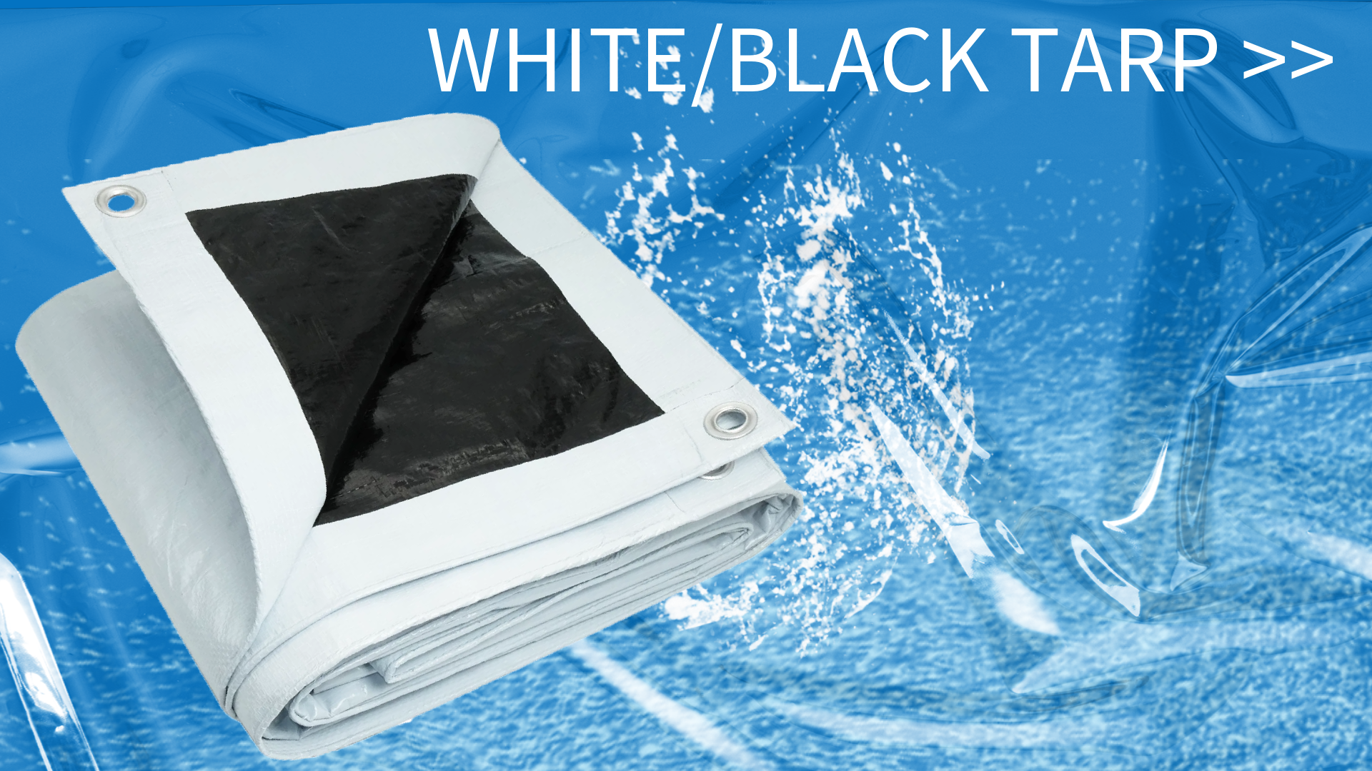 UCINNOVATE 10' x 10' Heavy Duty Waterproof White/Black Reversible
