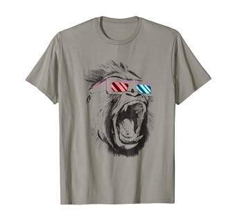 Amazon Com 3d Gorilla Glasses Wild Animal Ape Monkey T Shirt Clothing