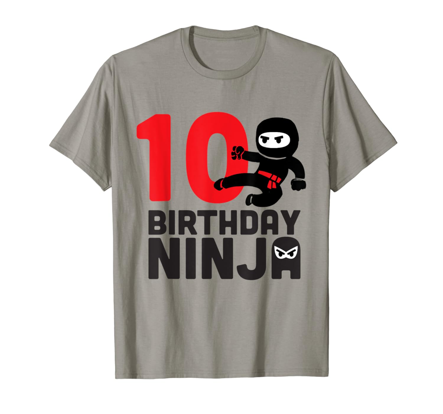 Ninja 10th Birthday T-shirt for 10 year olds