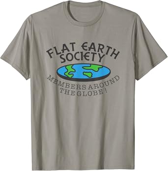 T shirt flat earth Clearance