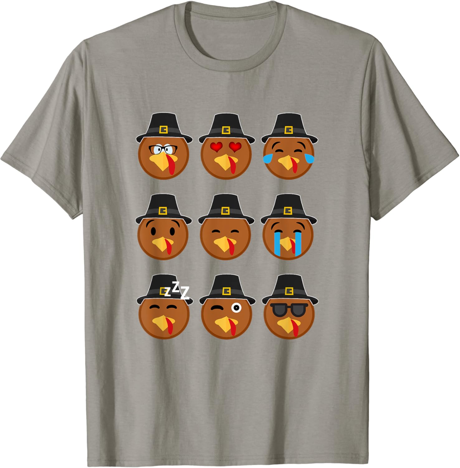 Amazon.com: Turkey Emojis Thanksgiving Tshirts: Clothing