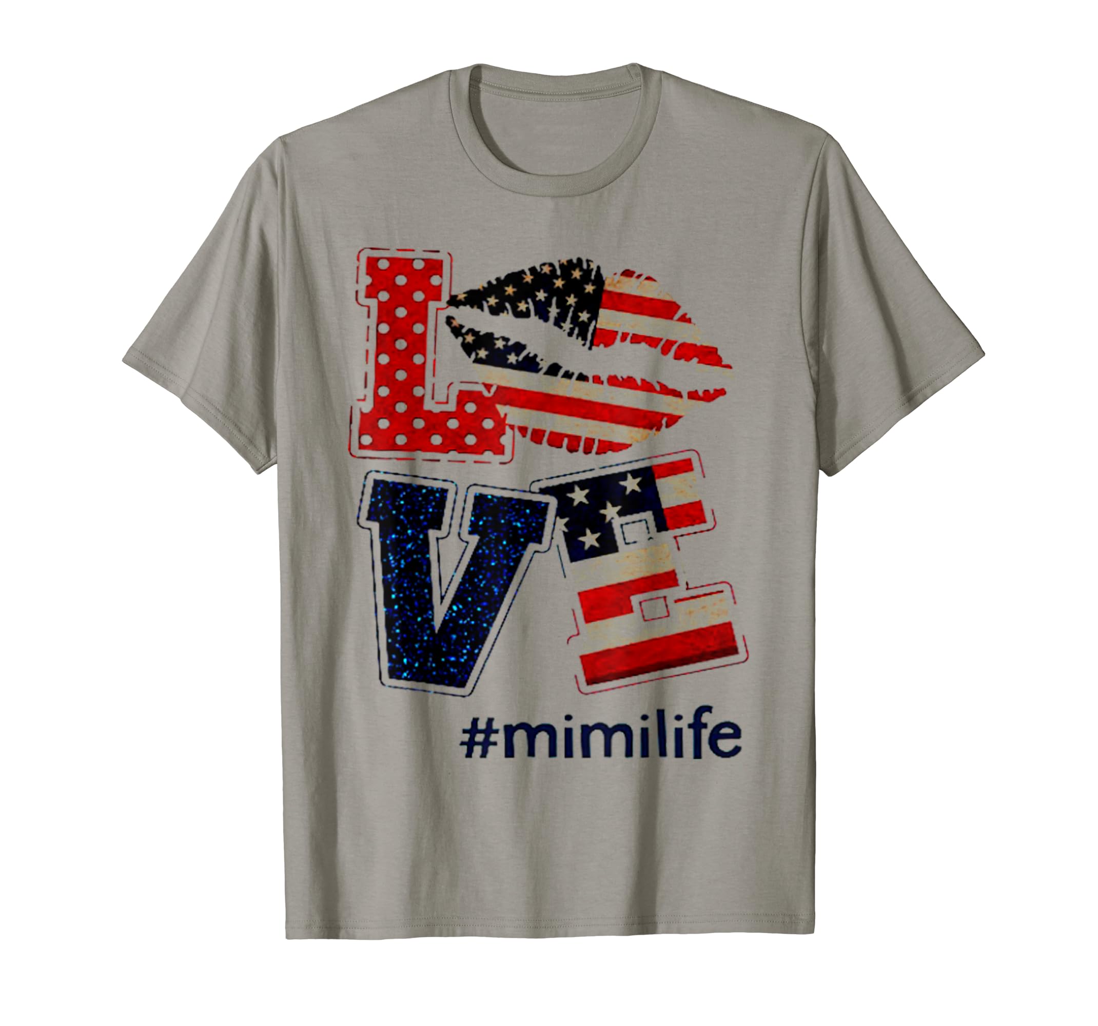 American ... Amazon.com: MIMI Love #mimilife Flag T-Shirt Gifts