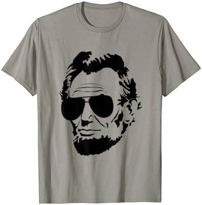Abe Lincoln T Shirt Abraham Lincoln Portrait with Sun shades