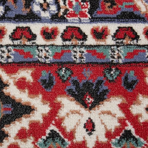 Miniatura 163 de Home Dynamix Premium Sakarya - Tapete tradicional con borde y medallón, gris, tapete rectangular de 7 pies 8 pulgadas x 10 pies 7 pulgadas Azul