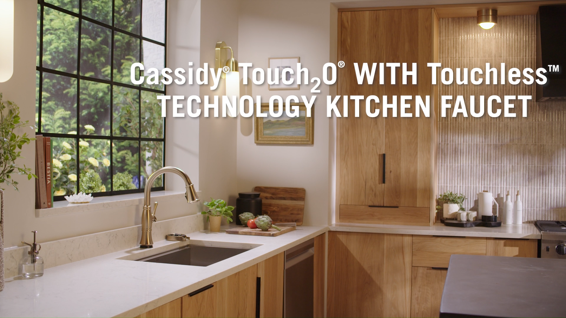 Delta Cassidy Touchless Kitchen Faucet with Touch Technology
