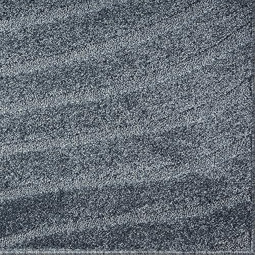 Miniatura 4 de LUXE WEAVERS Alfombra moderna geométrica ondulada azul 9x12