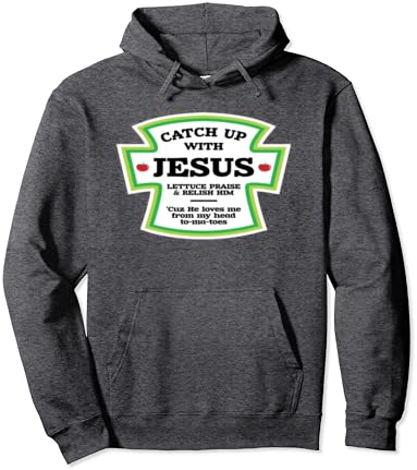 Ketchup with jesus hoodie Clearance