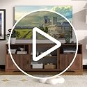 Fluted TV Stand for Tvs up to 80" with Adjustable Shelf Charging Station | Mid Century Modern TV Stand with Cord Holes,Entertainment Center Wood TV Media Console for Living Room Furniture Bedroom image 7