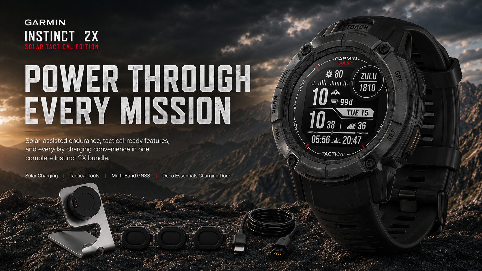 Amazon.com: Garmin Instinct 2X Solar - Tactical Edition, Solar
