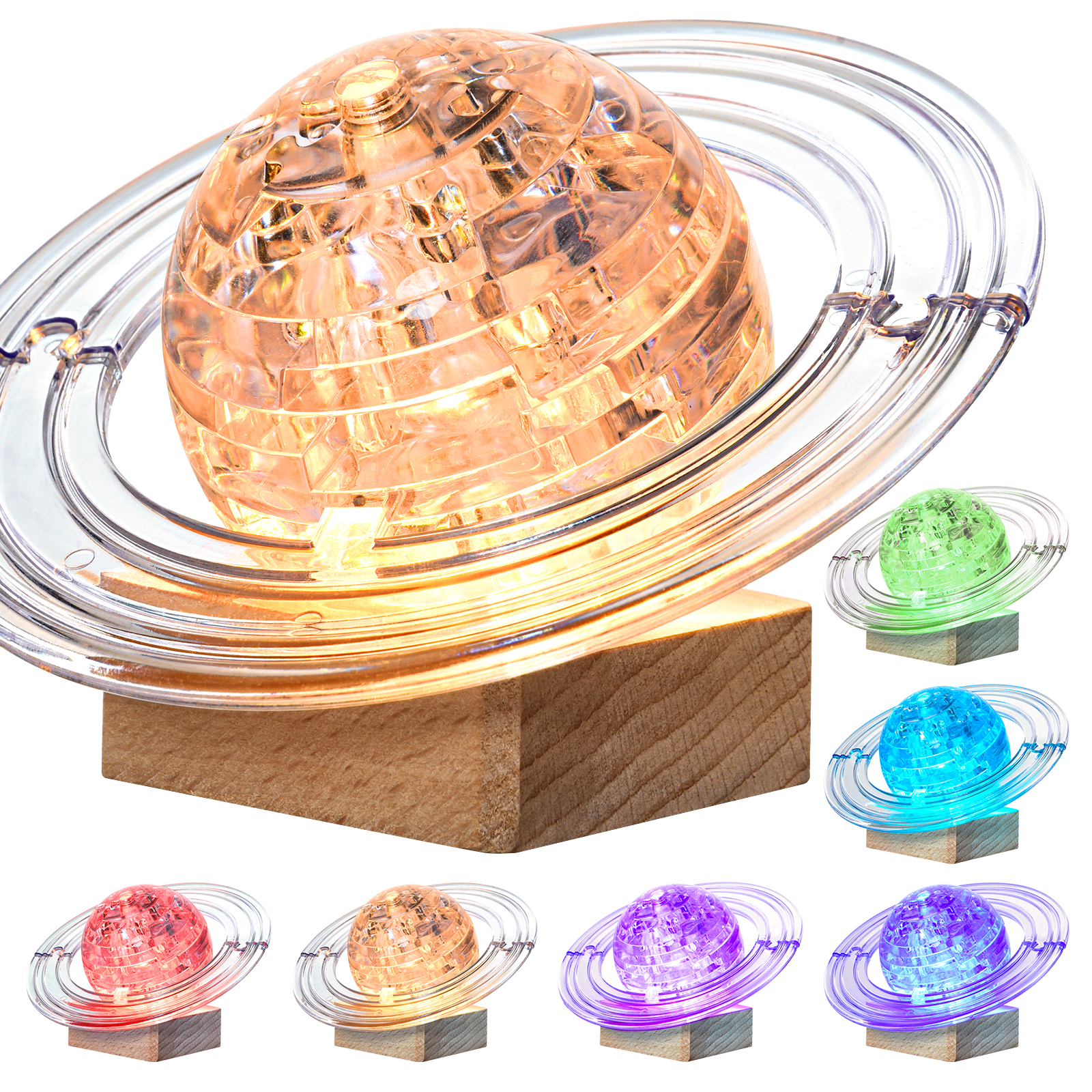 Amazon.com: 3D Crystal Puzzle, 40PCS Saturn Assembly Brain Teaser