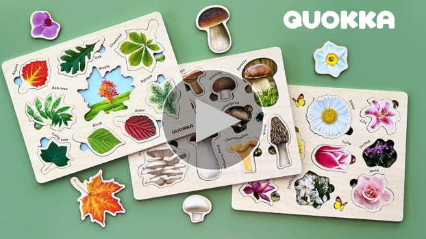 Amazon.com: QUOKKA Wooden Puzzles for Toddlers 2-4 – 3X Set
