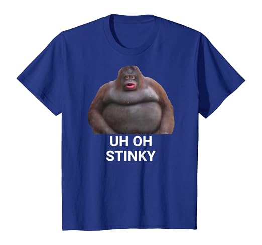 Amazon Com Uh Oh Stinky Poop Dank Memes Le Monke T Shirt Clothing