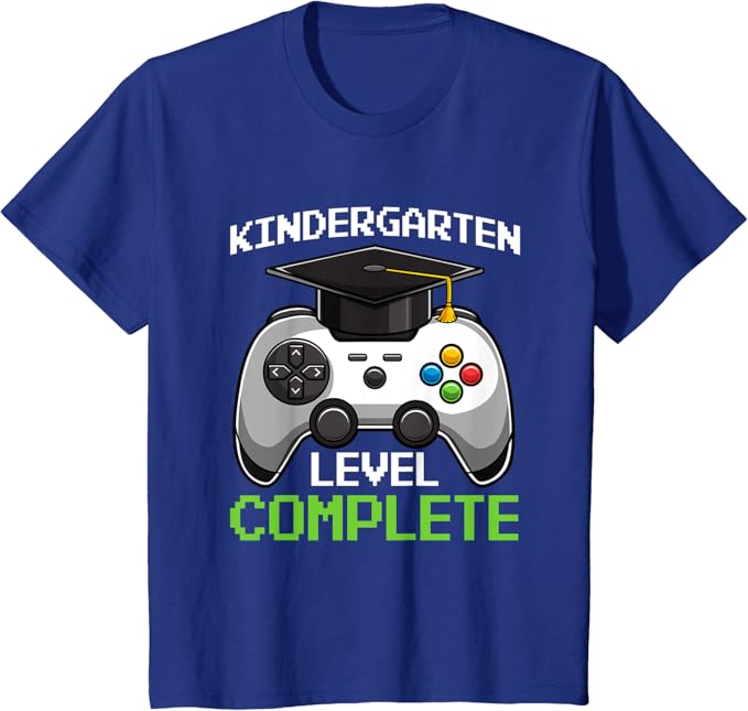 Amazon Com Kindergarten Level Complete Graduation Video Gamer T Shirt Clothing Shoes Jewelry