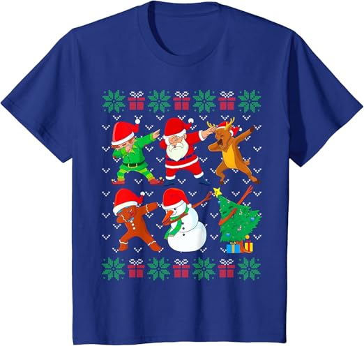 Amazon Co Jp ダビングクリスマスブリークリスマスセーターサンタダブスクワッドキッズボーイ Tシャツ おもちゃ