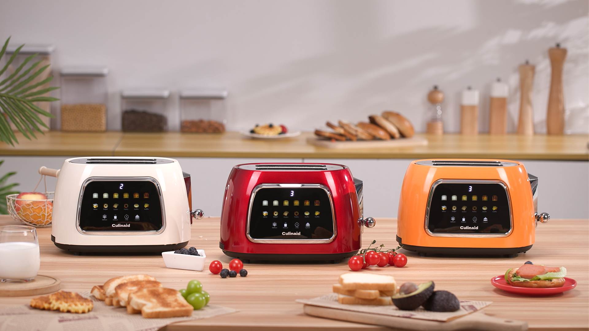 Amazon.com: Culinaid Toaster 2 Slice Smart Touch Screen, Retro 1.5