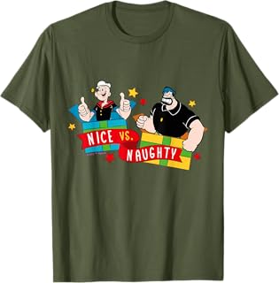 Popeye and Olive Oyl Official Merchandise Unisex-Kids Black Cotton 60% Polyester 40% Classic Fit Crew Neck Short Sleeve Ho... Popeye and Olive Oyl Official Merchandise Unisex-Kids Black Cotton 60% Polyester 40% Classic Fit Crew Neck Short Sleeve Ho...
