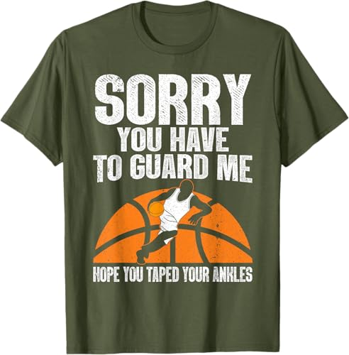 Miniatura 23 de Funny Basketball For Men Women Sports Game Basketball Player T-Shirt Black,Navy Blue,Asphalt Grey,Cranberry Red,Olive Green,Dark Heather