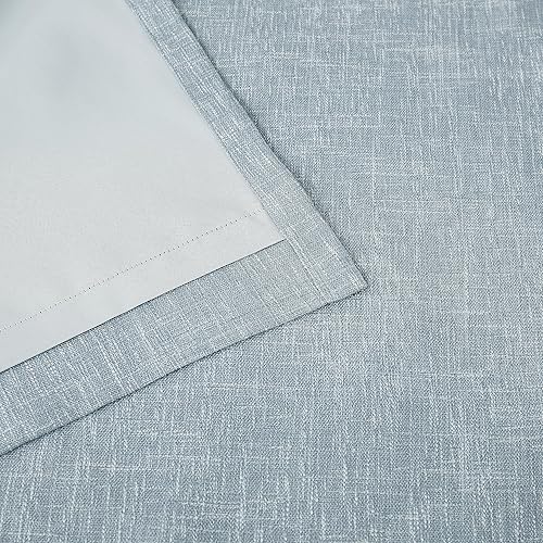 Miniatura 6 de Vision Home Cortinas opacas con bolsillo para barra, pestaña trasera, color azul cambray, 95 pulgadas, para sala de estar, paneles de ventana,