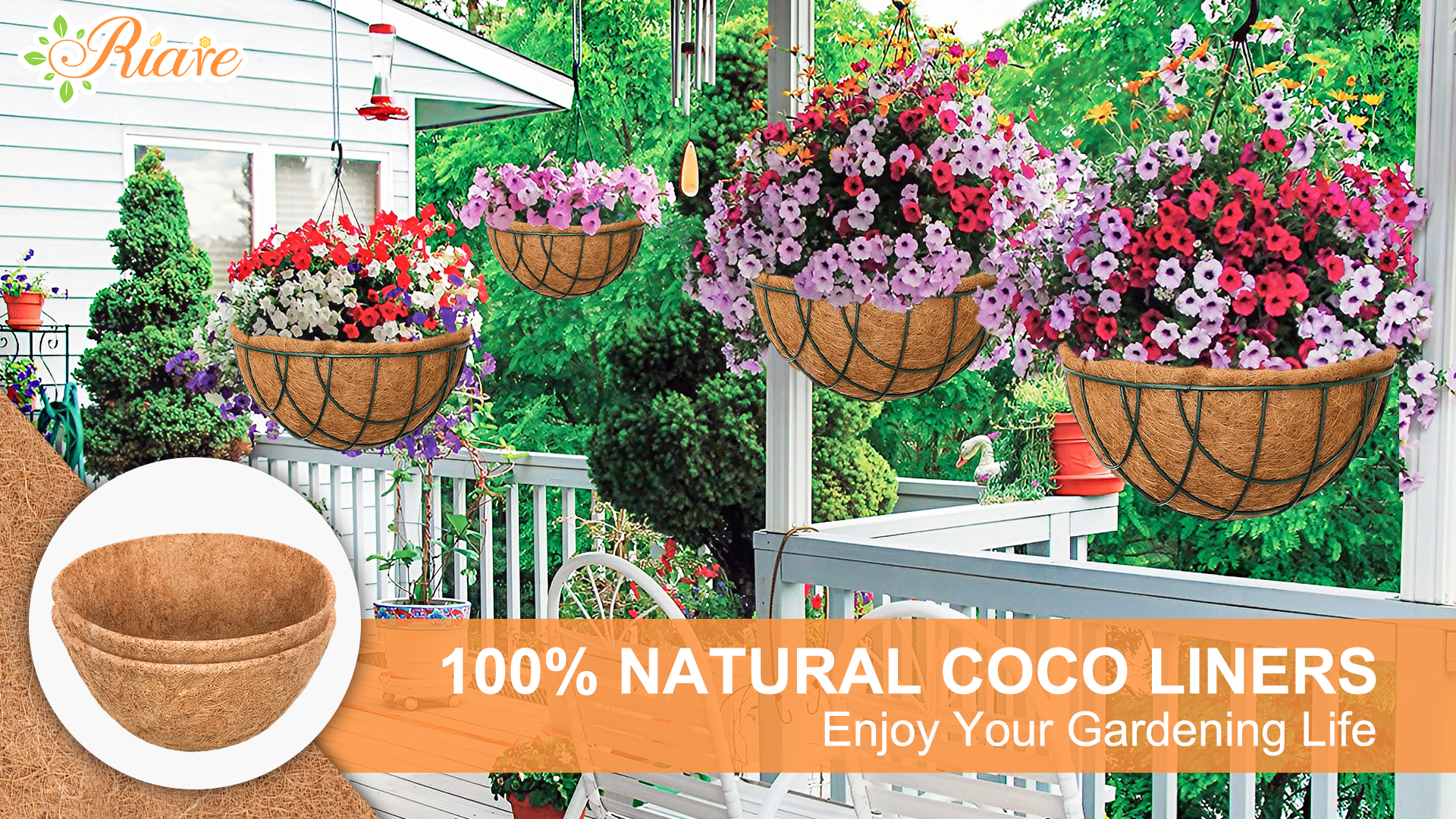 Amazon.com: Riare 2 Pack 20 Inch Round Coco Liners Replacement