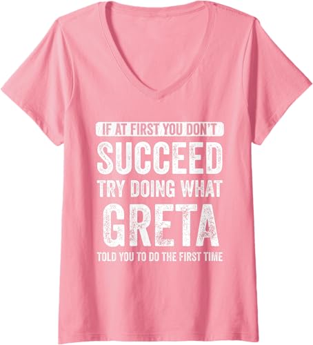 Miniatura 9 de Womens Grata If At First You Dont Succeed Try Doing What Grata V-Neck T-Shirt