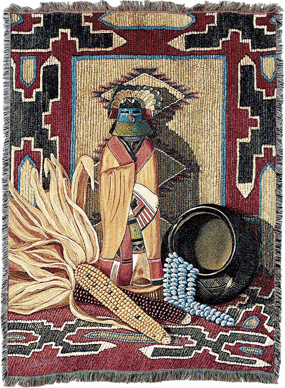 Pure Country Weavers Whispers of The Past Blanket - Southwest Gift Tapestry Throw Woven from Cotton - Made in the USA (72x54)