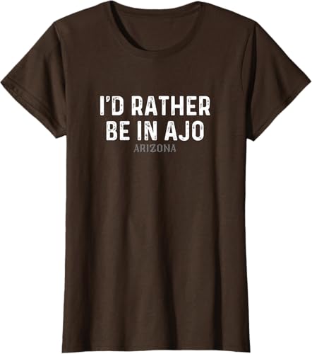 Miniatura 9 de Camiseta I'd Rather Be In Ajo Arizona, Negro -