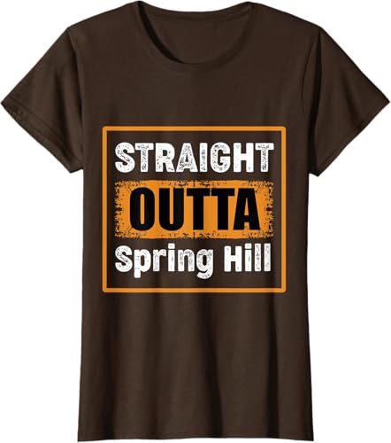Miniatura 31 de Straight Outta Spring Hill Tennessee USA Vintage Humor T-Shirt Black,Navy Blue,Asphalt Grey,Slate Grey,Cranberry Red,Red,Kelly Green,Brown,Olive