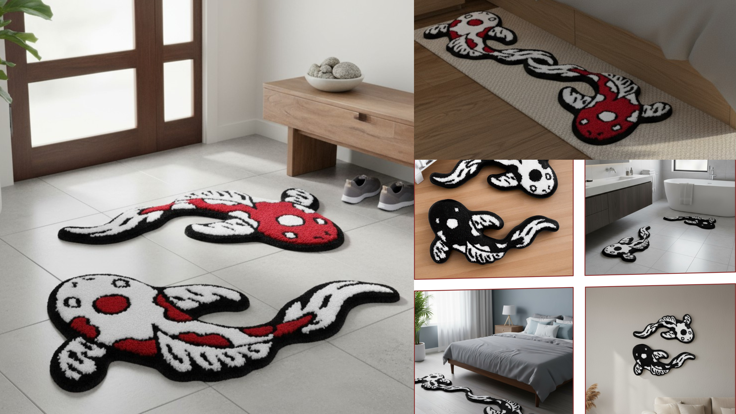Tapete Koi Fish set de 2 - 80x40 cm miniatura 7