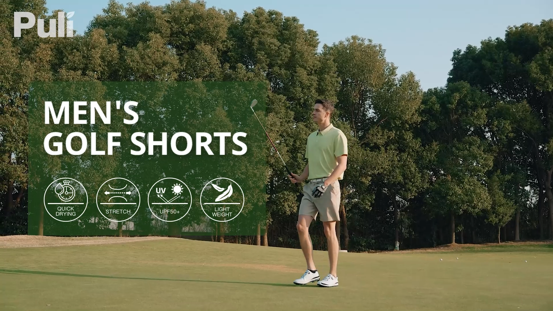 Men's Golf Shorts 7 Inch Inseam with Cargo Pocket