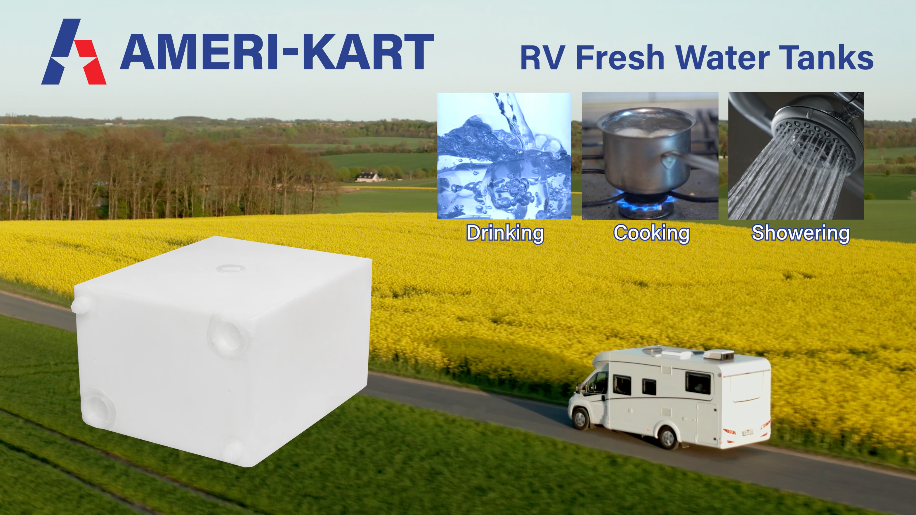 Amazon.com: Ameri-Kart 20 Gallon RV Fresh Water Tank, Potable