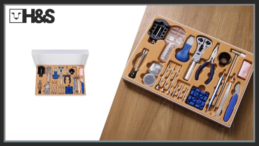 Chstarina 185Pcs Professionale di Riparazione Orologi,Kit Attrezzi