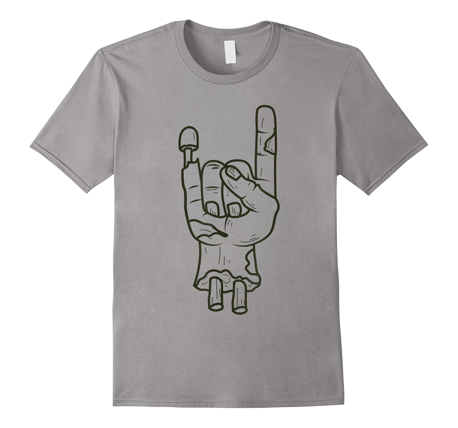 halloween unique zombie hand sign of the horns gift shirts