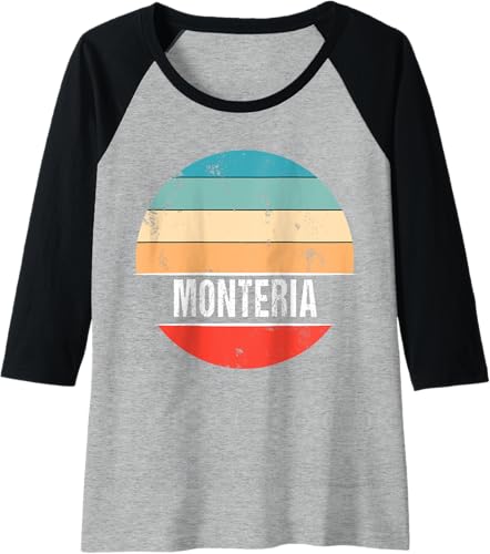 Miniatura 4 de Montería Colombia City Trip Raglan Baseball Tee