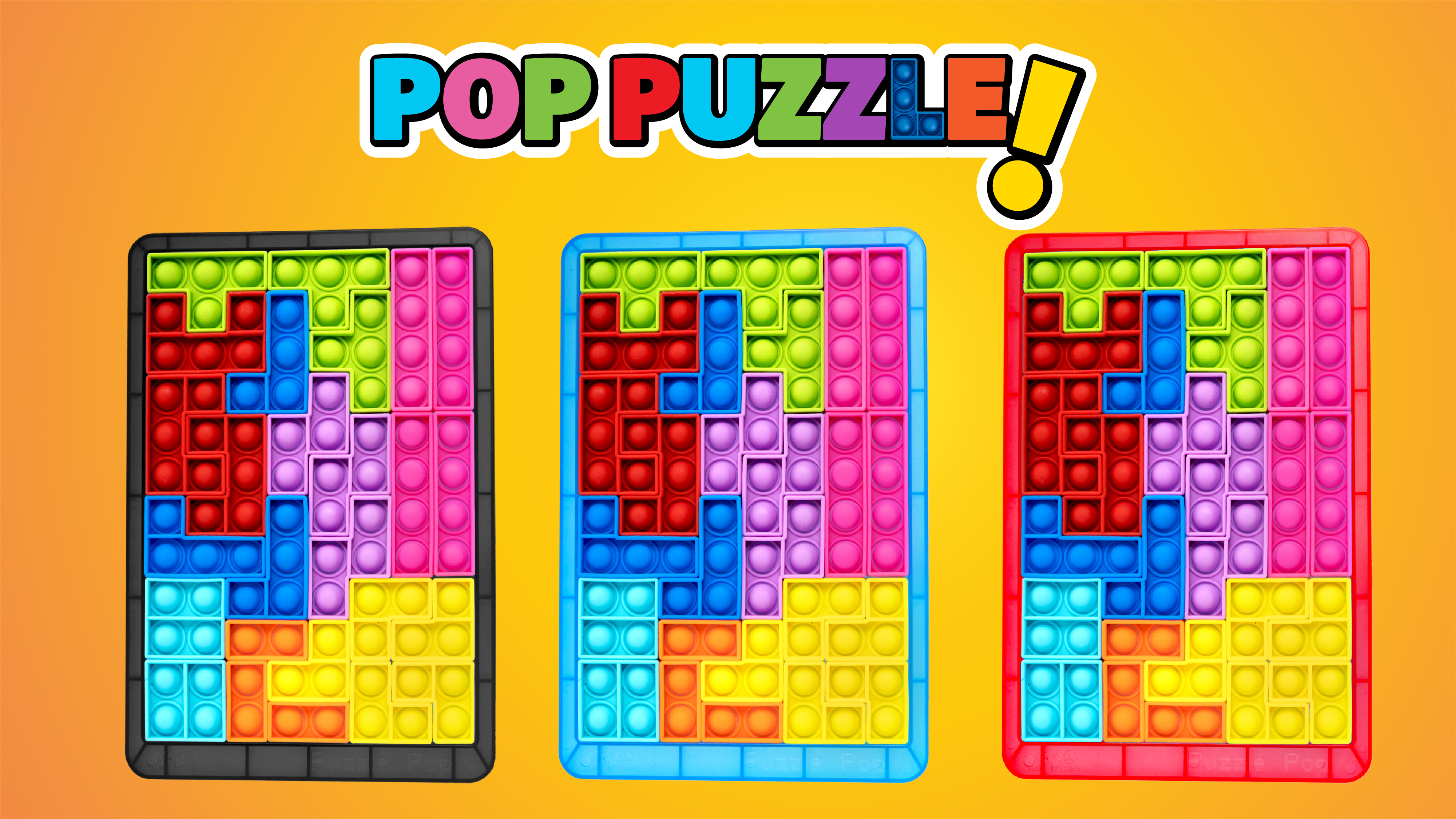 Fidget Jigsaw Pop Game - Satisfying Sensory Anti Stress Popping Puzzle Toy Stress Relief Squishy Logic Challenge For Kids Adults For Relaxing~p112871344